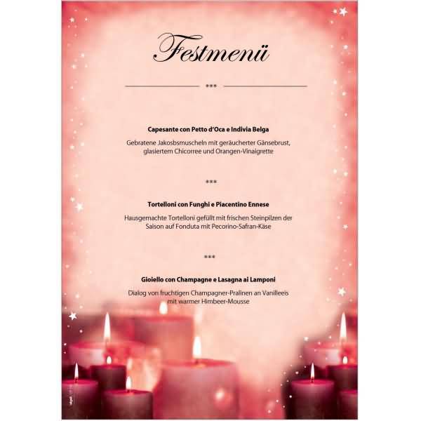 Designpapier Weihnachten A4 90g VE=100 Blatt Red Candlelight