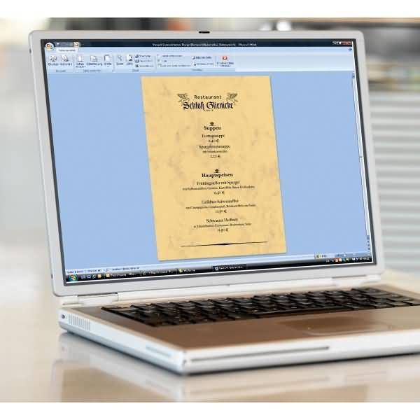 Designpapier Marmor A4 90g/qm sandbraun VE=100 Blatt