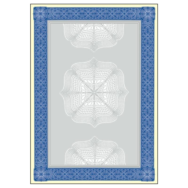 sigel Motiv-Papier Wertpapier, A4, 185 g, Edelkarton, blau