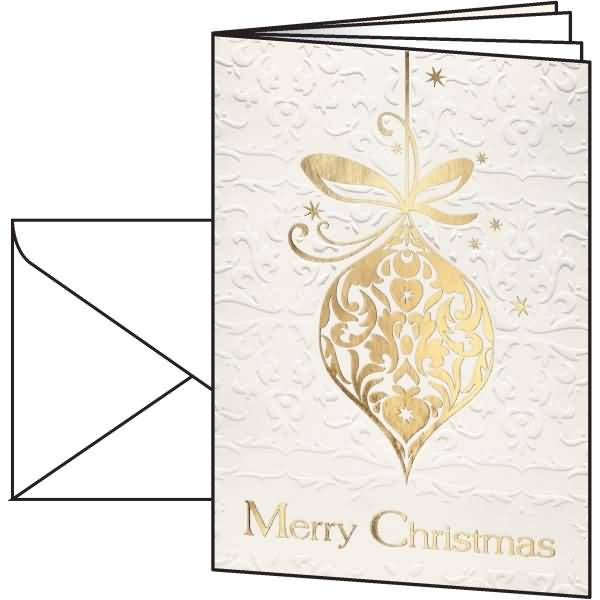 Weihnachts-Karte A6 220g 10 Stück inkl. Umschläge Stück Golden Fantasy Gold-/Blindprägung