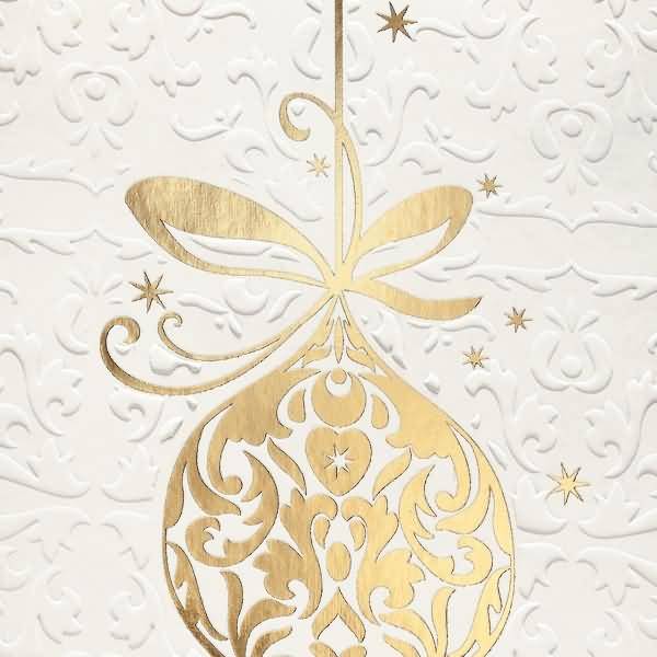 Weihnachts-Karte A6 220g 10 Stück inkl. Umschläge Stück Golden Fantasy Gold-/Blindprägung