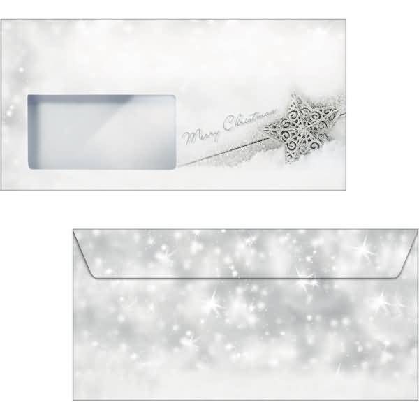 Briefumschläge Weihnachten VE=DIN lang VE=90g VE=50 Stück Brilliant Star