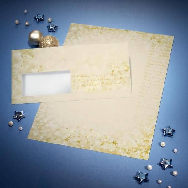Briefumschläge Weihnachten DIN lang 90g 50 Stück Christmas Glow