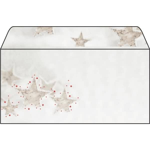 Briefumschläge Weihnachten DIN lang 90g VE=25 Stück Christmas Timber