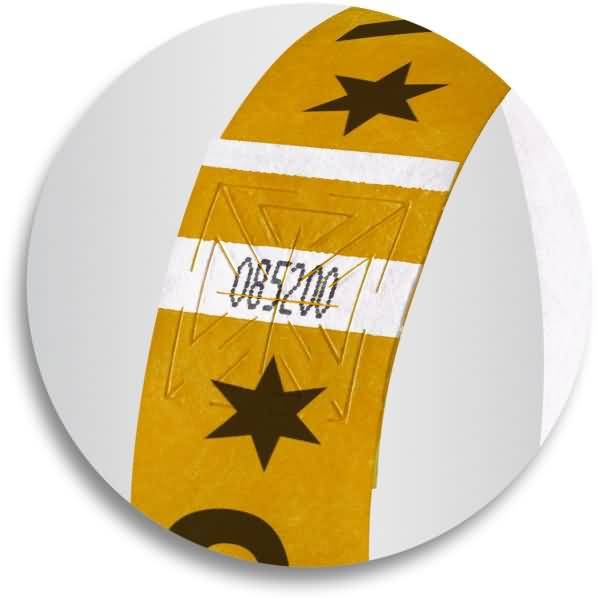 Eventbänder Super Soft Aufdruck V.I.P. 255x25mm gold VE=120 Stück