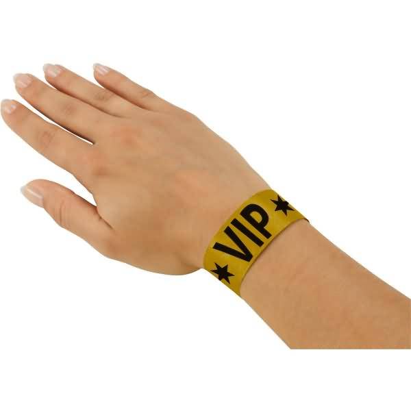Eventbänder Super Soft Aufdruck V.I.P. 255x25mm gold VE=120 Stück