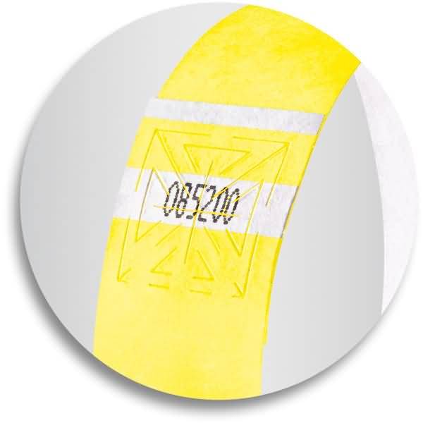 Eventbänder Super Soft 255x25mm neongelb VE=120 Stück