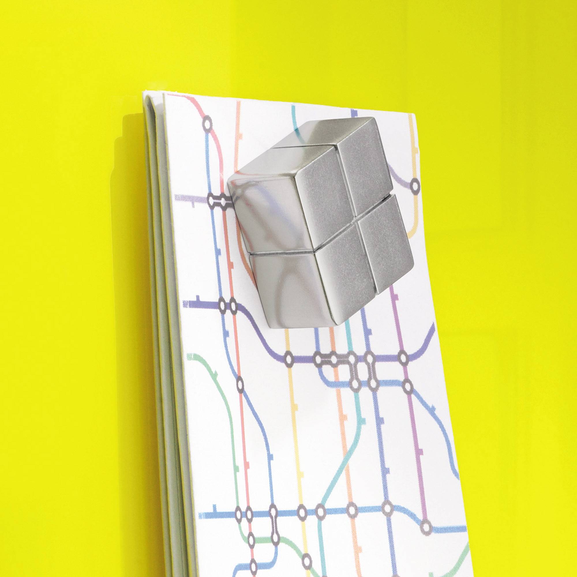 SIGEL Magnet SuperDym C10 GL195 20x10x20mm bis 15Blatt silber