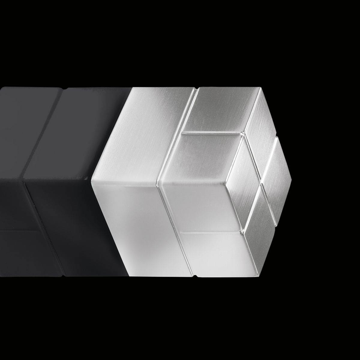 SIGEL SuperDym-Magnet C20 "Super-Strong", Cube-Design, silber, 2x2x2 cm, für Glas-Magnettafeln, 1 Stück