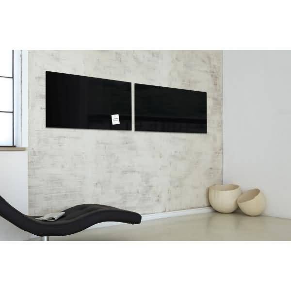 Magnetboard Glas artverum 135x55cm schwarz