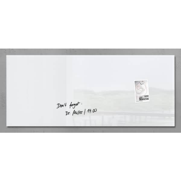 Magnetboard Glas artverum 135x55cm weiß