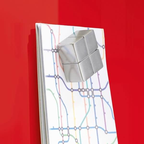 Magnetboard Glas artverum 135x55cm rot