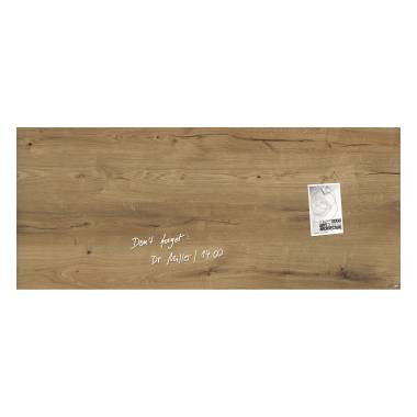 Sigel Magnetboard Artverum GL247 1.300x550x15mm Glas Natural-Wood