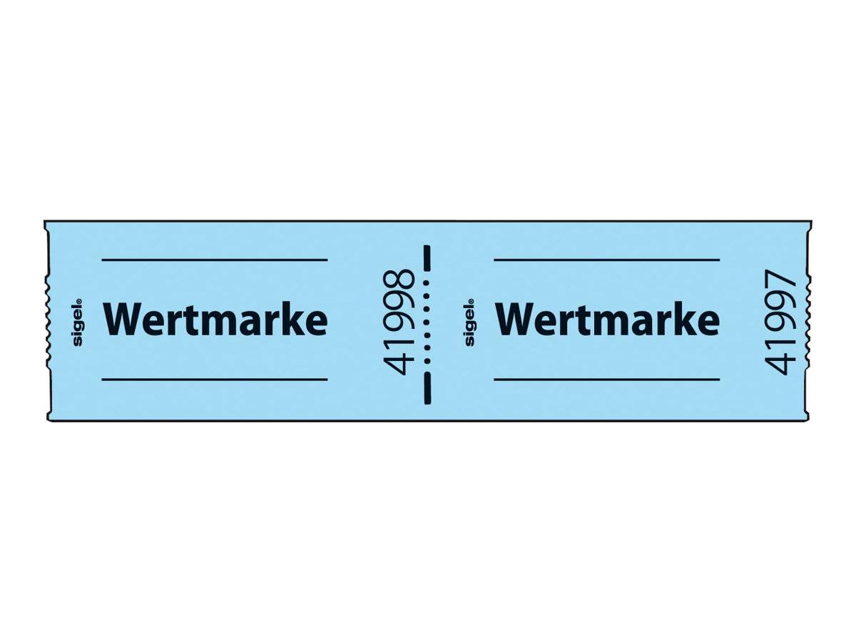 Sigel Gekennzeichnete Gutscheinrolle - Wertmarke
