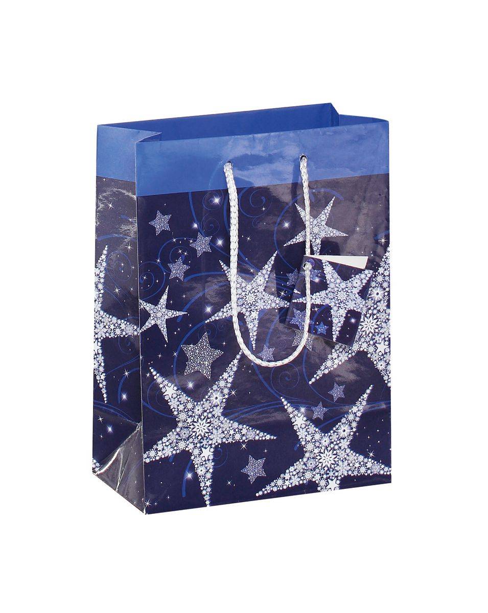 SIGEL Geschenktasche mittel, Shining Stars, 170x230x90 mm, 1 Tasche
