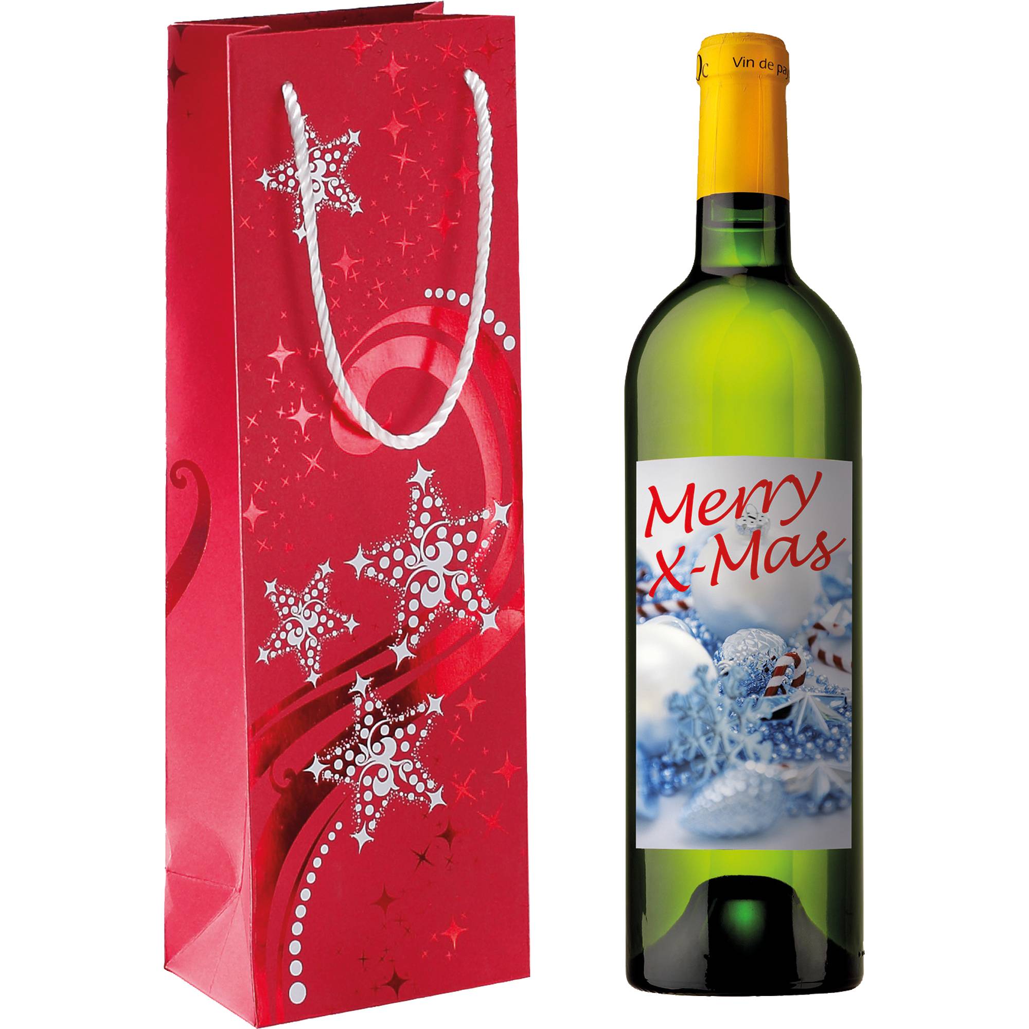 SIGEL Geschenktasche Bottle GT109 125x360x85mm Wave