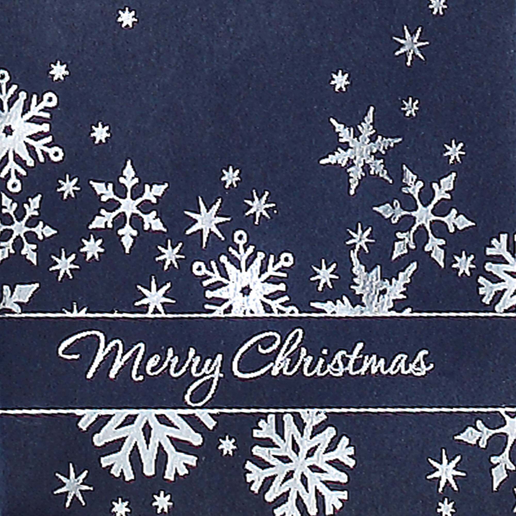 SIGEL Premium Geschenktasche GT111 175x230x100mm Silver Snowflakes