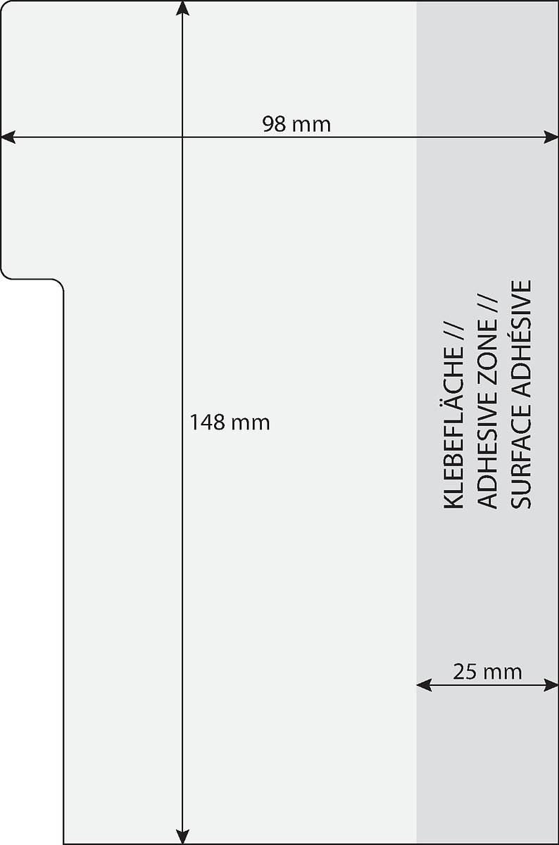 SIGEL Tab Marker Notes, Papier, mit großem Notizfeld, 3 Farben, gelb, pink, grün, 98x148 mm, 42 BL