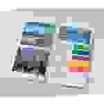 SIGEL Haftmarker, Folie, mit Clip, 50x12 mm, grün, blau, violett, gelb, orange, 125 BL