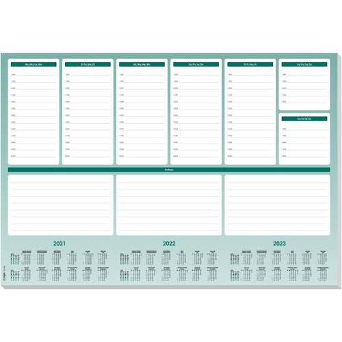 Kalender-Schreibunterlage Weekly Planner Maxi 52 Blatt 3-Jahres-Kalendarium 595x410mm