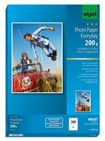 Sigel InkJet Everyday plus Photo Paper IP712 - Glänzend - weiß - A4 (210 x 297 mm)