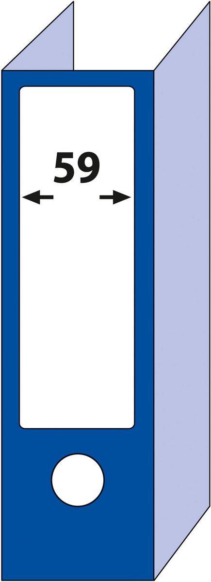 SIGEL Ordner-Etiketten, für breite Ordner, kurz, z.B. Elba, Esselte, Herlitz, 192 x 59 mm, weiß, blickdicht, 100 Etiketten