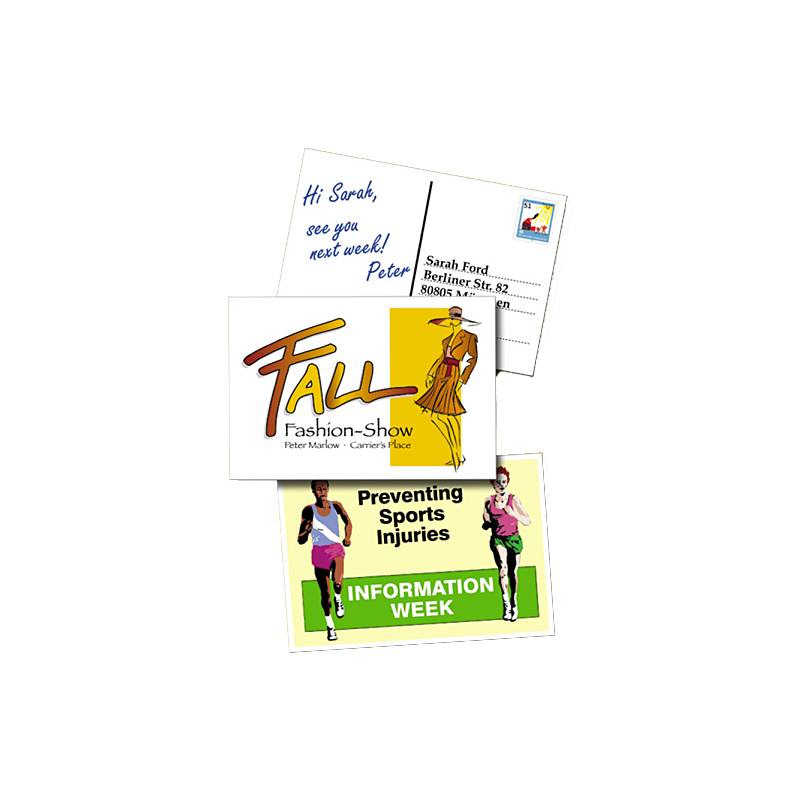 sigel PC-Postkarten, DIN A6, 185 g/qm, weiß, Spezialkarton