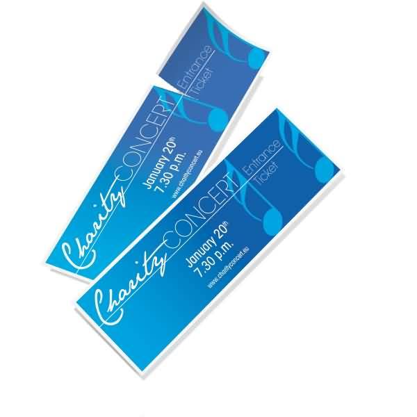 Eintrittskarten mit Abriss 180x55mm (A4) 225g/qm hochweiß VE=100 Stück