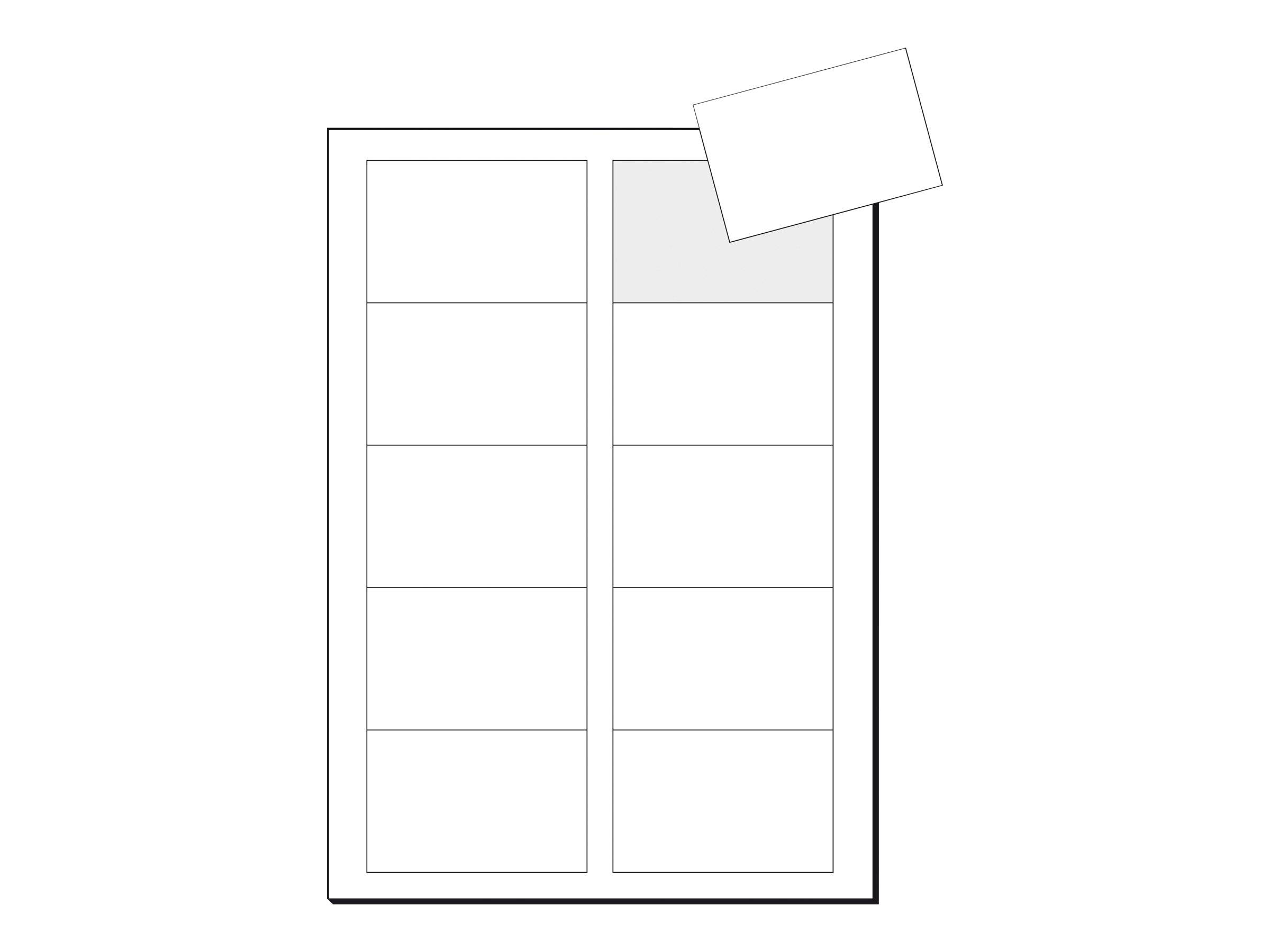Sigel LP791 - Hochweiß - 85 x 55 mm - 190 g/m² - 400 Karte(n) (40 Bogen x 10)
