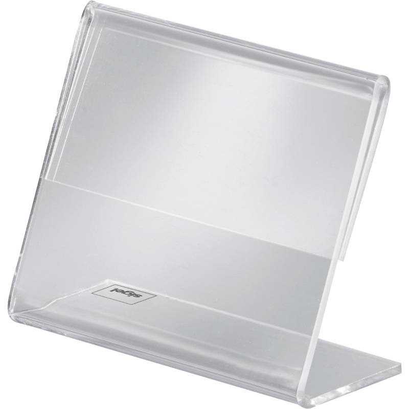 sigel Info-/Preisaufsteller, Acryl, DIN A8 quer, schräg