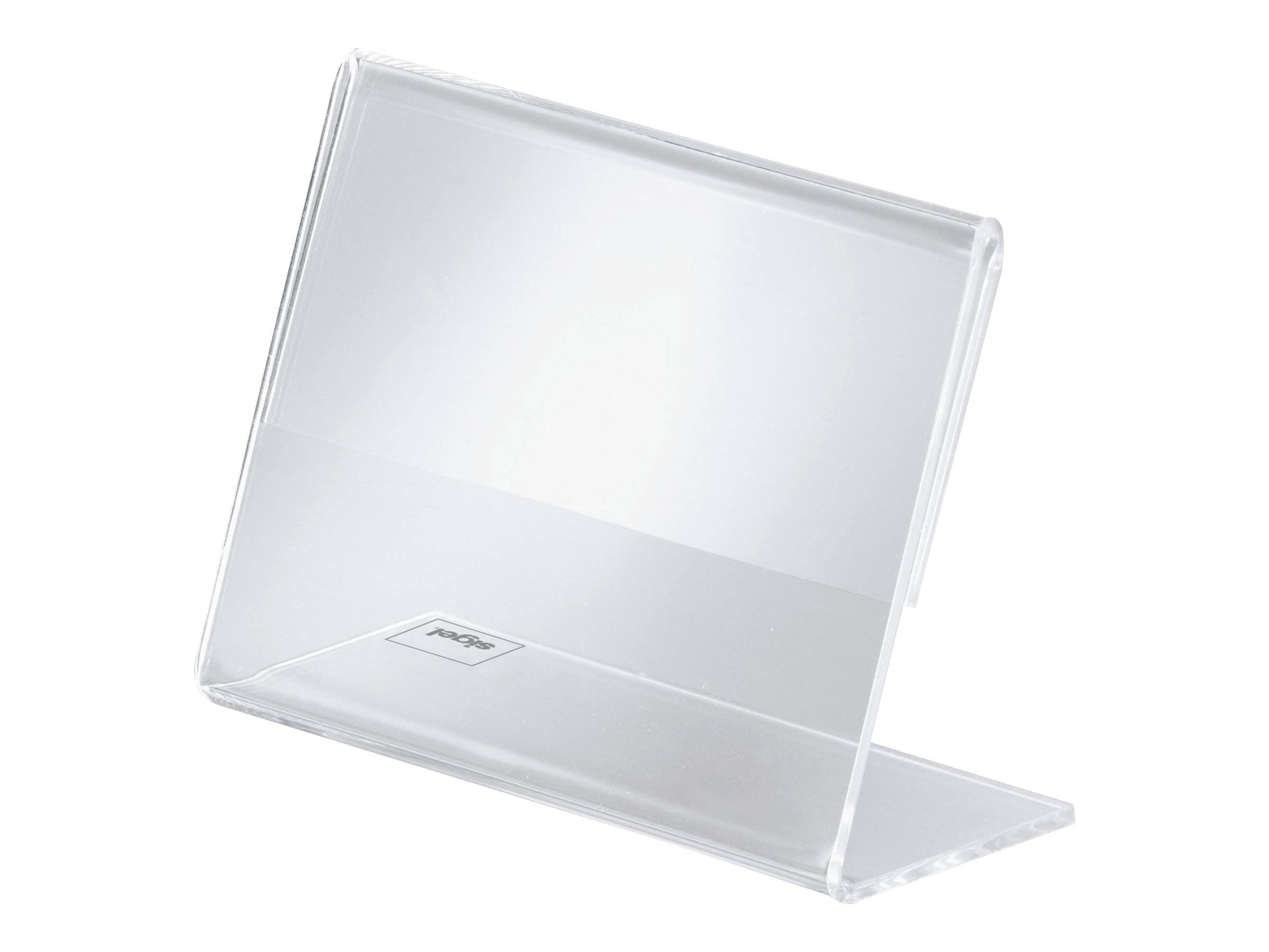 Sigel Schildhalterung - für 90 x 60 mm - klar (Packung mit 10)