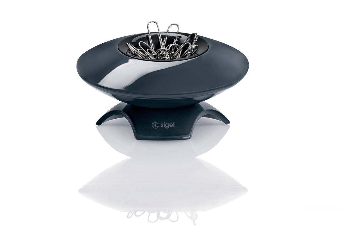 SIGEL Klammernspender Eyestyle, dunkelgrau