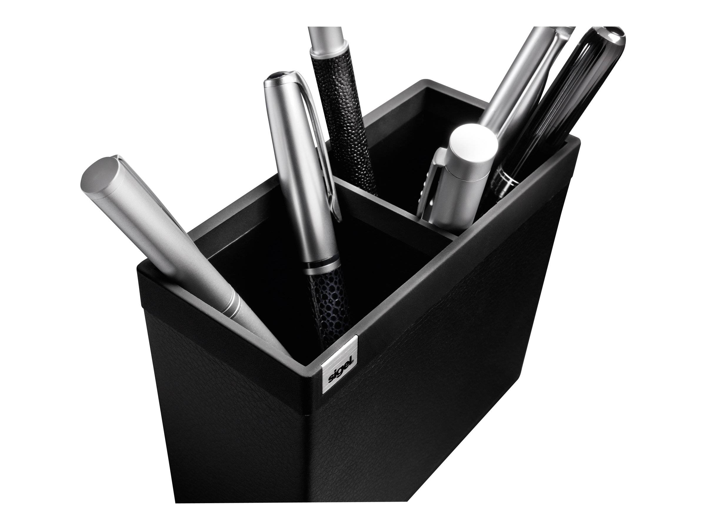 SIGEL - cintano: S - Stiftehalter - Kunststoff, Kunstleder