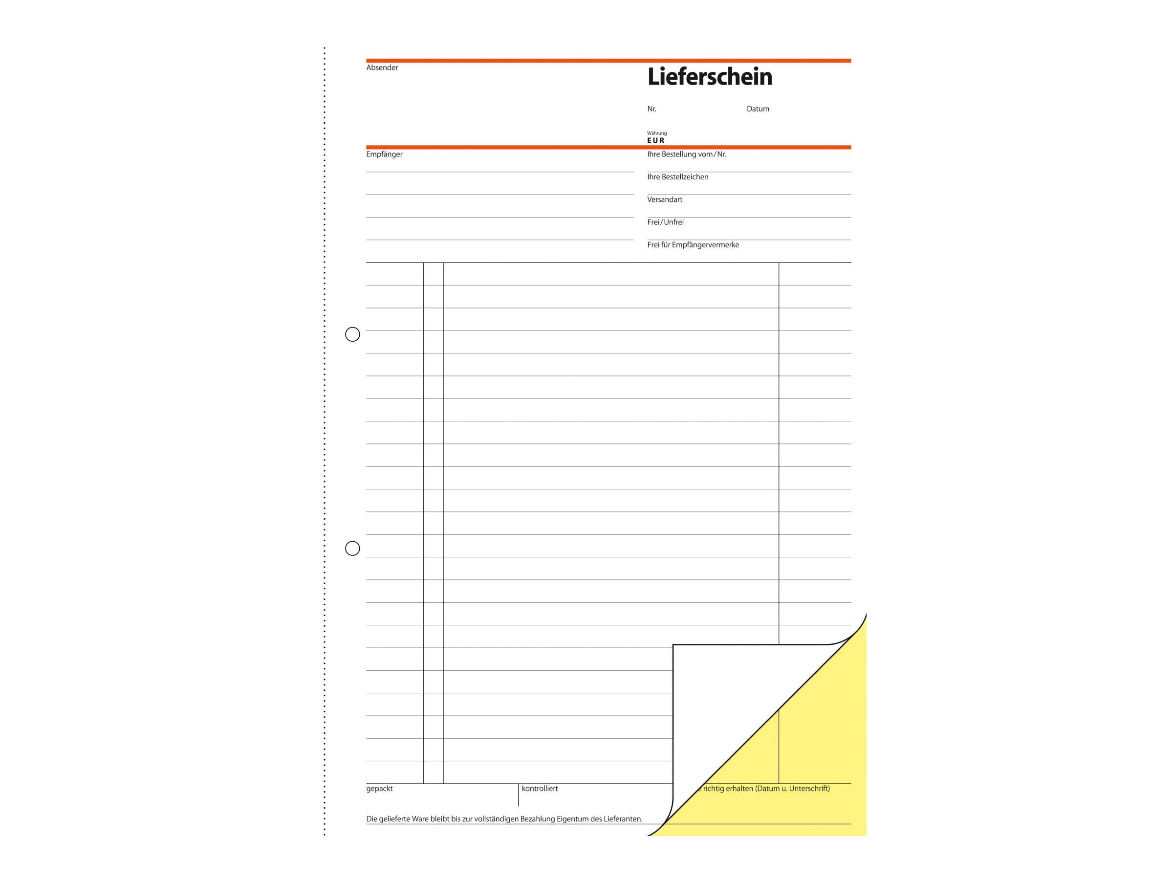 Sigel - Bestellformular - 40 Blatt - A4 - Kopie