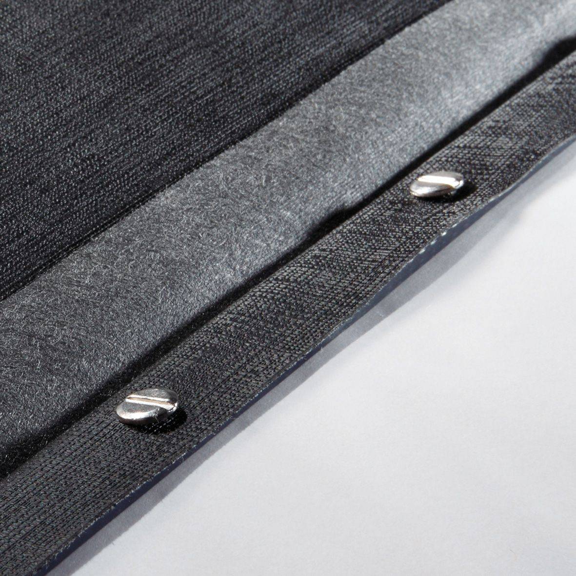 SIGEL Speisekarten-Mappe mit Buchschrauben-Bindung, schwarz, mit 4 Einzel-Transparenthüllen für 8 Seiten, für A4