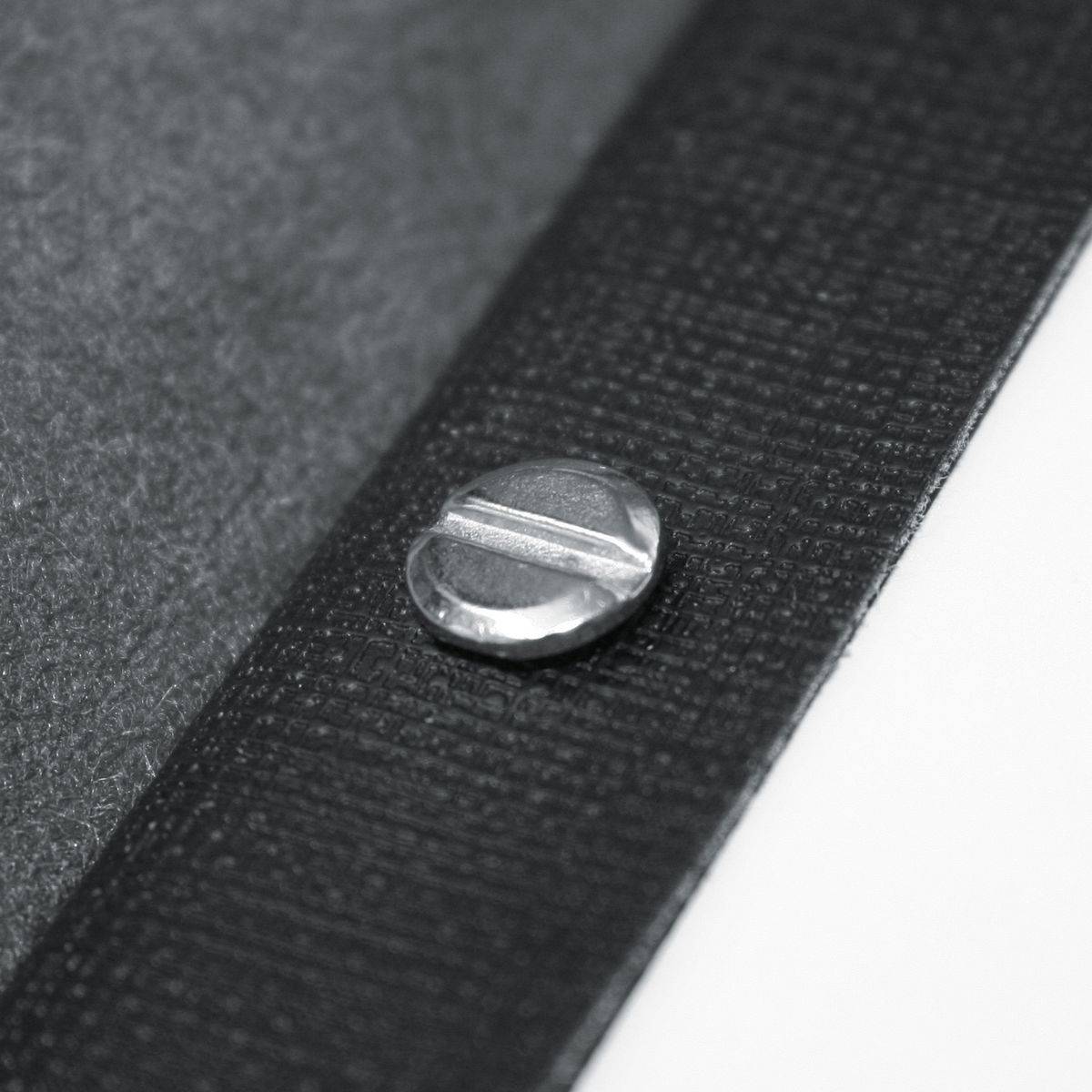 SIGEL Speisekarten-Mappe mit Buchschrauben-Bindung, schwarz, mit 4 Einzel-Transparenthüllen für 8 Seiten, für A4