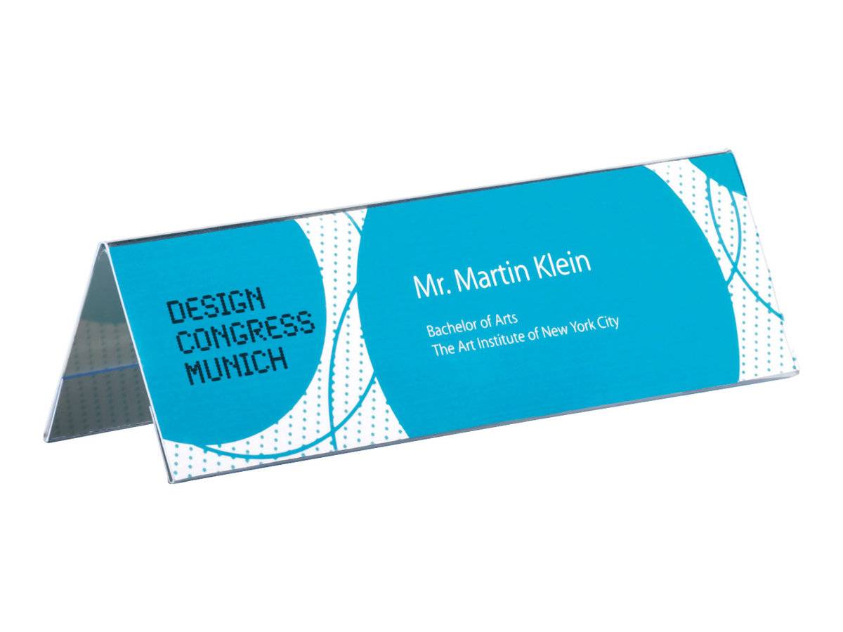 Sigel - Schildhalterung - für 190 x 60 mm - doppelseitig - klar (Packung mit 5)