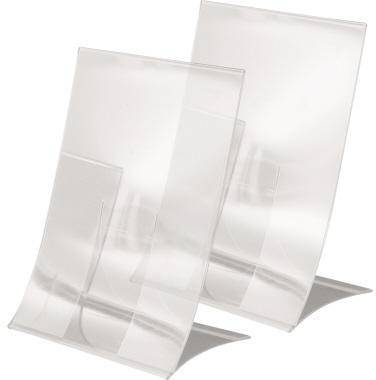 SIGEL Tischaufsteller TA161 DIN A5 klappbar glasklar 2 St./Pack.