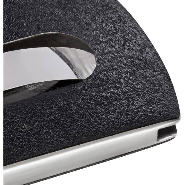 Sigel VZ121, Leder, Edelstahl, Schwarz, 12 Karten, 91 x 57 mm, 60 mm, 13 mm