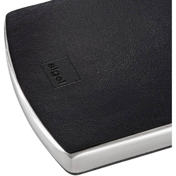Sigel VZ121, Leder, Edelstahl, Schwarz, 12 Karten, 91 x 57 mm, 60 mm, 13 mm