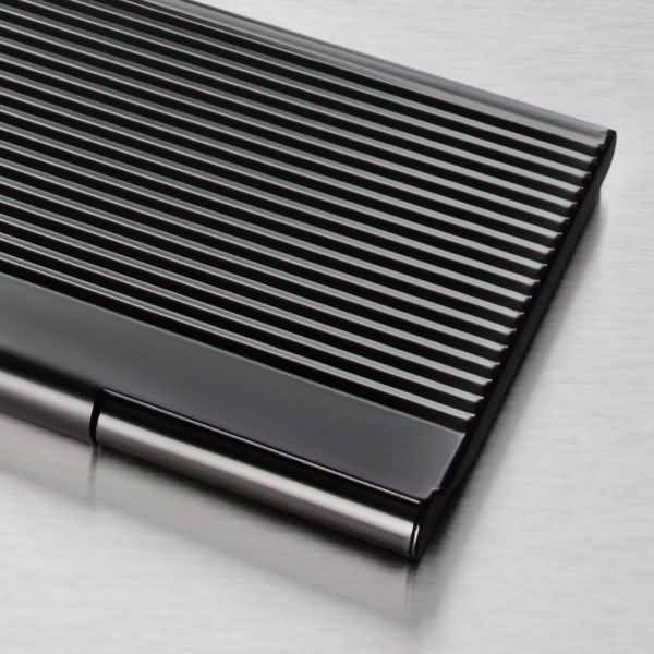 Visitenkarten-Etui matt black für 20 Karten bis Größe 91x56mm