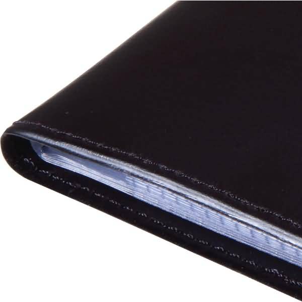 Visitenkarten-Mappe Lederoptik für 192 Karten bis Größe 90x58mm