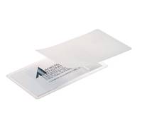 Sigel - Visitenkarten-Schutztasche - für 85 x 55 mm - klar (Packung mit 100)