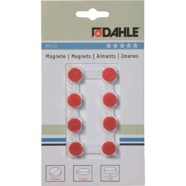 Magnete 13mm rot VE=8 Stück