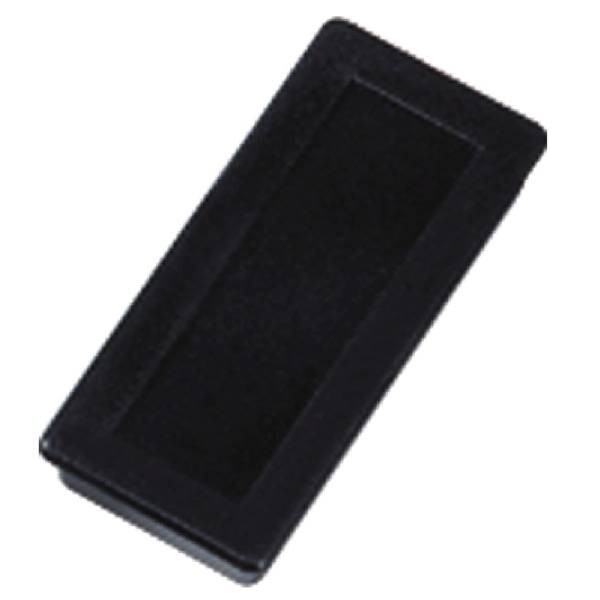 Magnet rechteckig 23x50mm schwarz