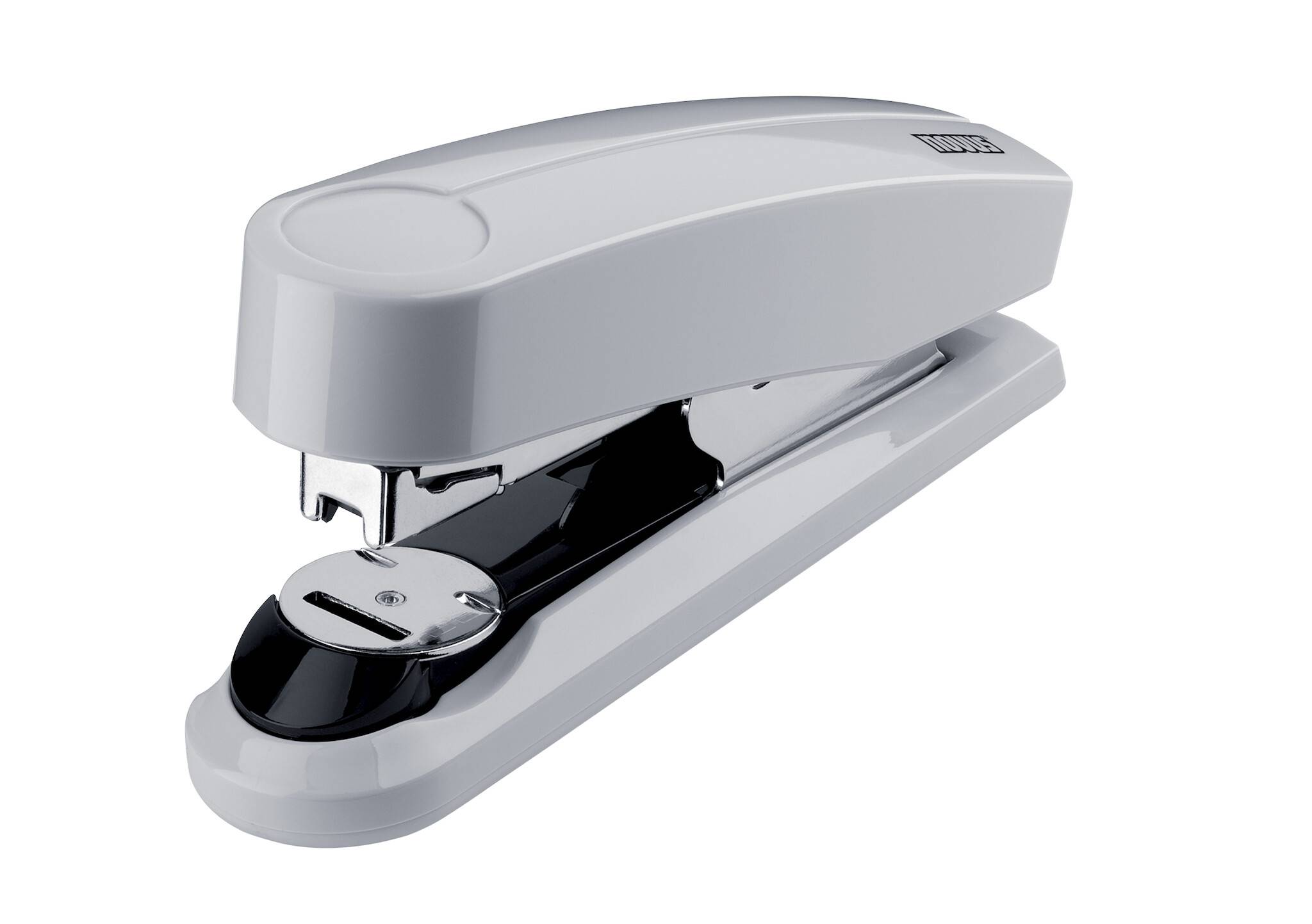 Heftgerät B 4FC, bis 50 Blatt grau, Flachheftung, im Blister