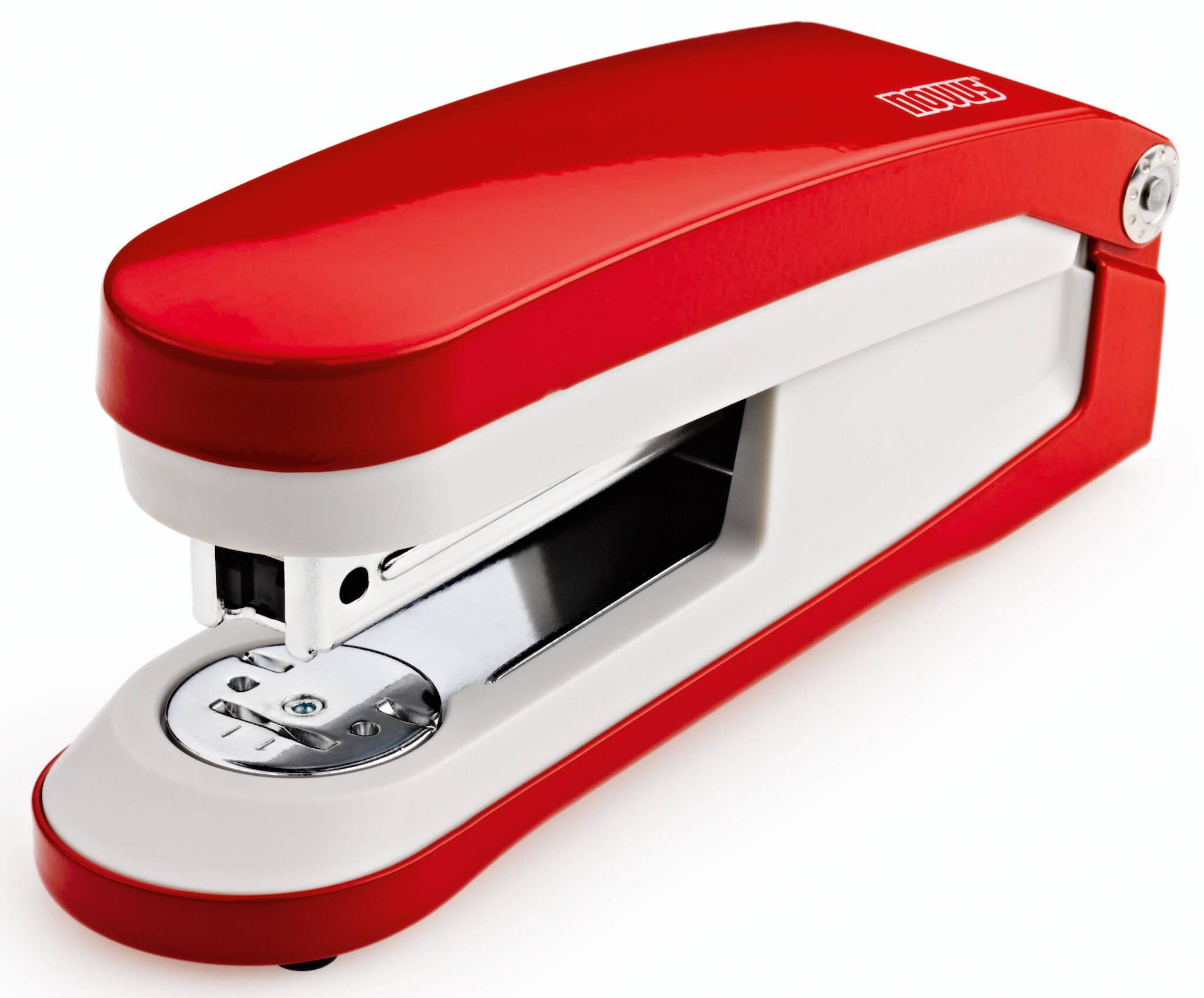 Büroheftgerät E 30, bis 30 Blatt rot/grau, im Blister, 020-1847, NOVUS