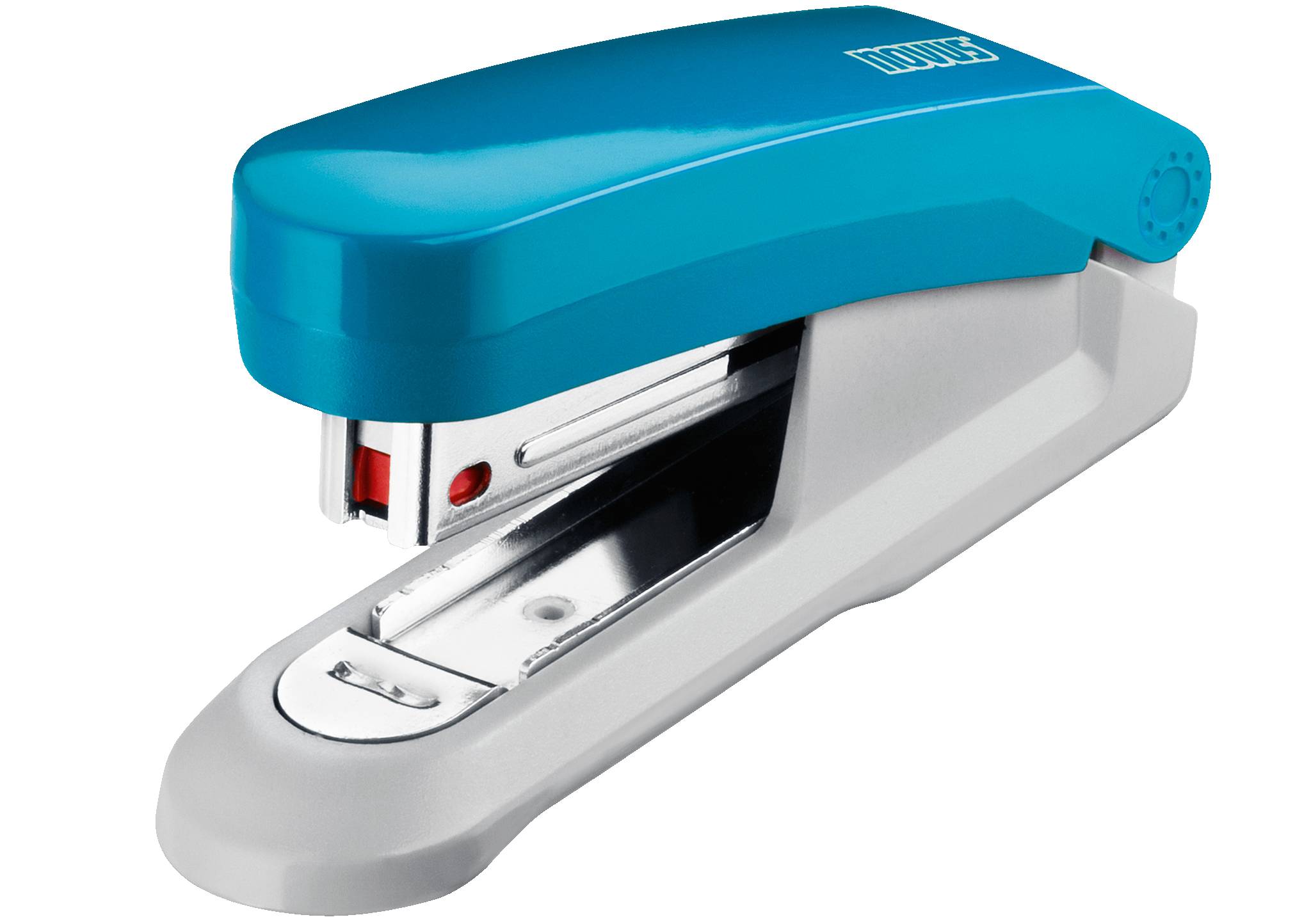 Heftgerät E 15 fresh, bis 15 Blatt fresh petrol/grau, Oberlademechanik