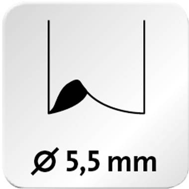Bürolocher E 216 fresh,bis 16 Blatt fresh petrol/grau, Anschlagschiene