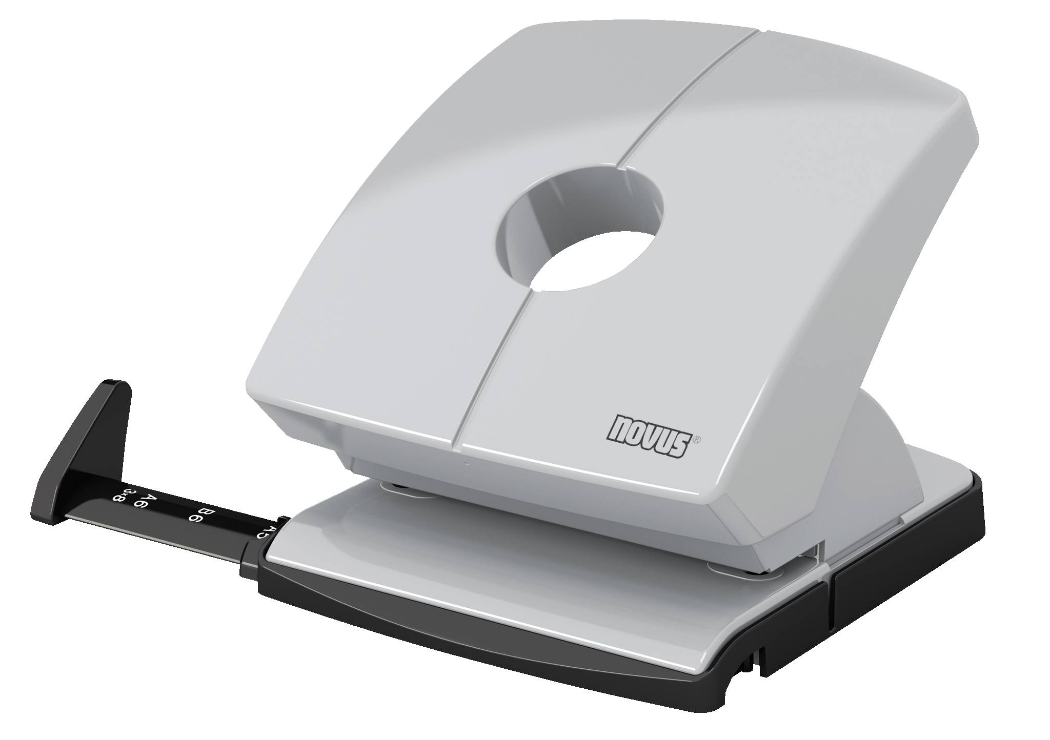 Bürolocher B 230, bis 30 Blatt grau, im Blister